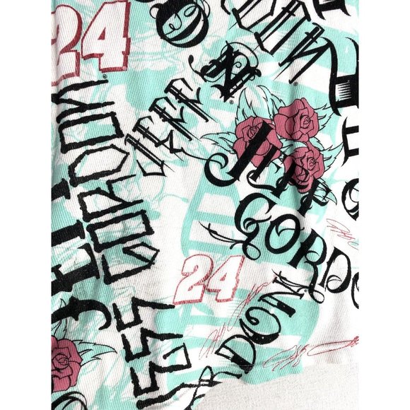 NASCAR Chase Authentics Jeff Gordon White All Over Print Tank Top Shirt Size XL - Picture 9 of 11